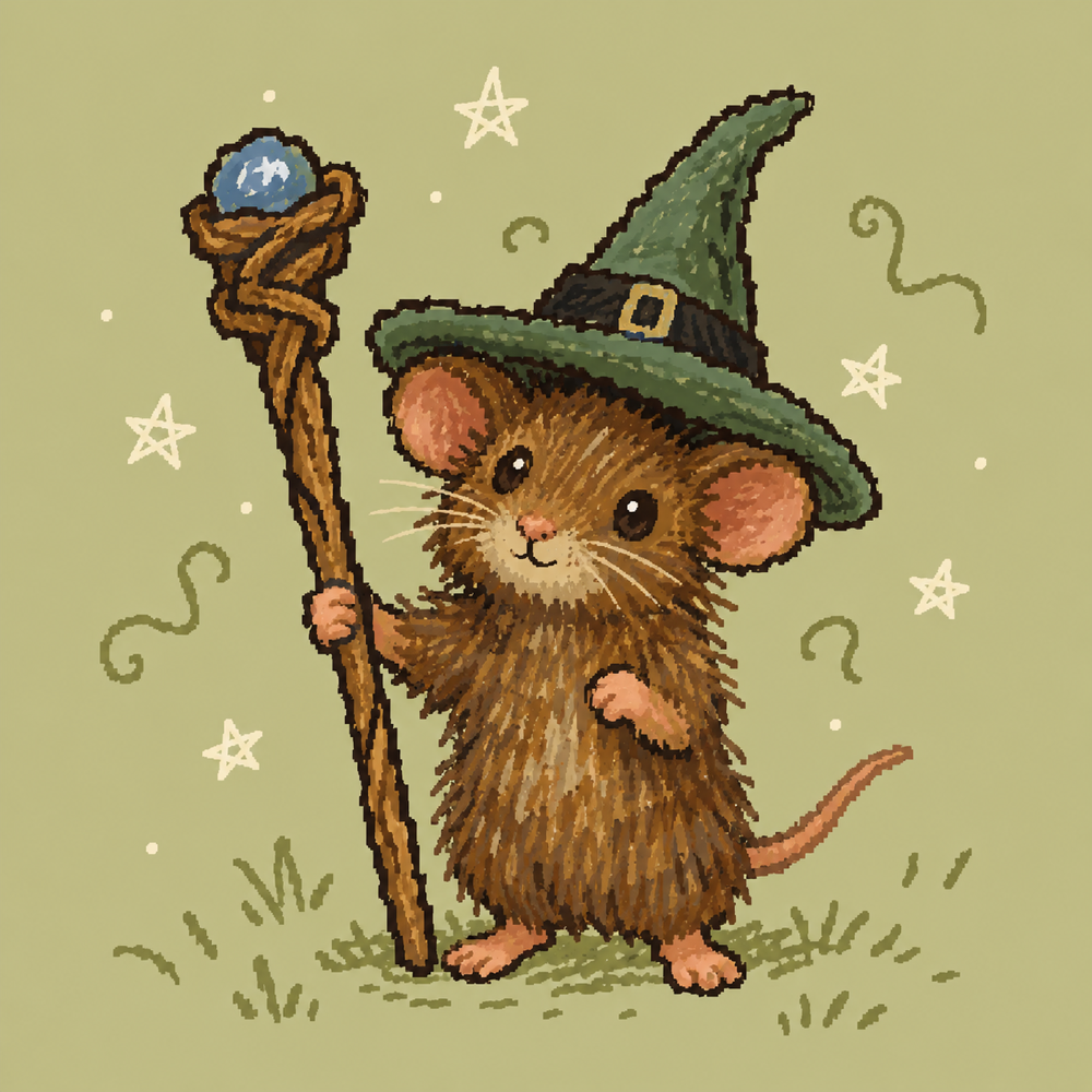 Josey the mouse wizard